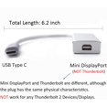 thumbnail image 2 of GFDYREE USB-C to Mini DisplayPort Adapter, USB 3.1 Type C (Thunderbolt 3) to Mini DP Adapter 4K Compatible with Lenovo T470, MacBook Pro to LED Cinema Display/Dell Monitor, etc - Silver, 2 of 7