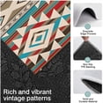 thumbnail image 3 of Brown Triangular Geometric Pattern Kitchen Rugs Sets Of 3,Kitchen Runner Rugs Non Skid Washable,Decorative Kitchen Floor Mats for Kitchen,Sink,Laundry,17"x30"+ 17"x47" + 17"x59", 3 of 6
