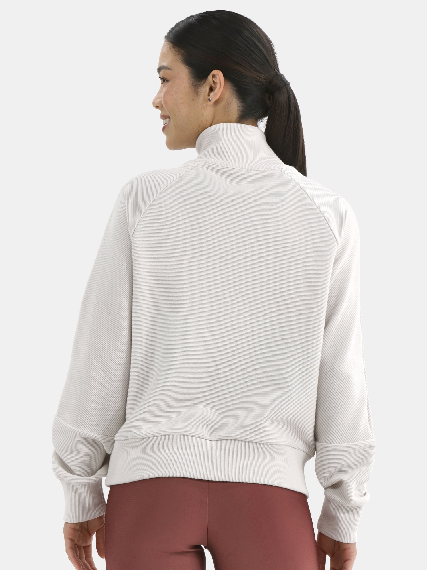 Avia Women's and Women's Ottoman 1/2 Zip Sweatshirt, Sizes XS-4X