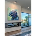 thumbnail image 4 of "Black Pug II" Painting Print on Wrapped Canvas, 4 of 7