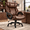 Brown, variant on 800lbs Executive Office Chairs, Big and Tall Desk Chair with Adjustable Lumbar Support, Leather Computer Chair with Quiet Rubber Wheel and Extra Wide seat