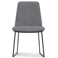 thumbnail image 6 of Simpli Home Corina Dining Chair (Set of 2) in Grey Linen Look Fabric, 6 of 14