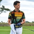 thumbnail image 3 of Honeii Not All Who Wander Are Lost 1 Print Polo Shirt, A Classic Short-Sleeved, Button-Down Golf Shirt for Men,Mens Polo Shirts Short Sleeve-XX-Large, 3 of 6