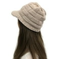 thumbnail image 2 of iHPH7 Womens Hats with Brim Winter Beanie Womens Caps and Hats Cute Beanie Mens Hats Knitted Hat Winter Beanies for Women Khaki One Size, 2 of 3