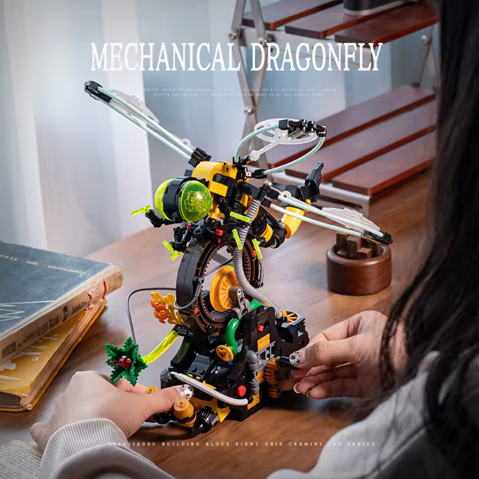 thumbnail image 3 of GZBrick Mechanical Dragonfly Building Sets Compatible with Lego Insect Steampunk for Boy Girls 548PCS, 3 of 7