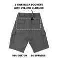 thumbnail image 4 of 2-Pack Boys Stretch Cotton Cargo Shorts, 4 of 5