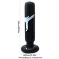 thumbnail image 3 of 1.6M Fitness Sports Inflatable Boxing Column Vertical Adult Thickened Tumbler Fighting Column  Black, 3 of 4