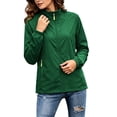 thumbnail image 4 of Lmueinov Plus Size Women's Lightweight Rain Jacket Waterproof Windbreaker Rainjacket for Women Stand Collar Full Zip Outdoor Jacket with Zip Pockets, 4 of 7