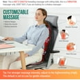 thumbnail image 2 of Vibration Back Massager with Heat, Massage Seat Cushion with 6 Vibrating Motors and 2 Heat Levels, Massage Chair Pad for Home Office use, Gifts for Him Her, 2 of 7