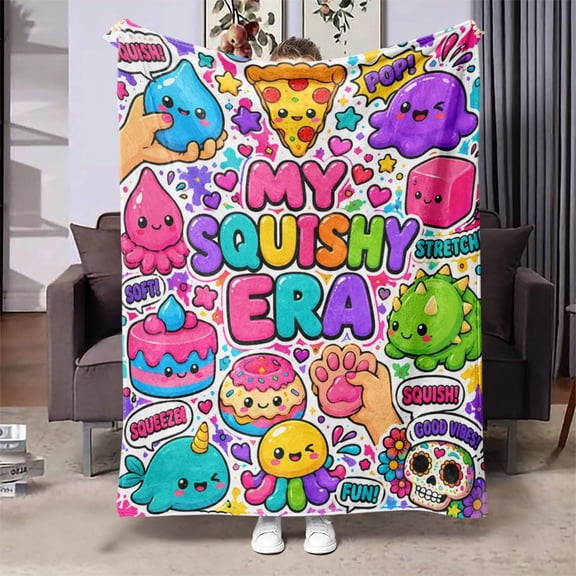 My Squishy Era Kawaii Soft Fleece Throw BlanketCH 30" x 40"