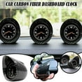 thumbnail image 2 of COCOTINA Carbon Fiber Shell Car Interior Dashboard Clock Luminous Backlight G0Z4, 2 of 10