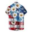 thumbnail image 4 of Aobny T-Shirt Fourth of July Patriotic Mens Polos Big & Tall Short Sleeve Collared T Shirts for Man,Red,L, 4 of 6