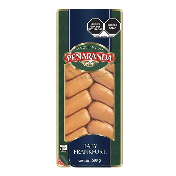 Salchicha de cerdo Peñaranda Baby Frankfurt baby Frankfurt 500 g