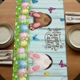 thumbnail image 5 of Table Runners 70 Inches Long Dress Scarves, Easter Farmhouse Coffee/Dining/Kitchen Table Decor, Holiday Table Runner, Spring Easter Eggs Bunny Farmhouse Wooden Grain 13x70 Inch, 5 of 9