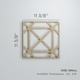 thumbnail image 2 of Ekena Millwork 11 3/8"W x 11 3/8"H x 1/4"T Small Buxton Decorative Fretwork Wood Wall Panels, Alder, 2 of 15