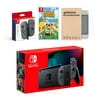 Nintendo Switch Gray Joy-Con Console Bundle with an Extra Pair of Gray Joy-Con, Animal Crossing: New Horizons, and Mytrix Tempered Glass Screen Protector