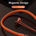 thumbnail image 2 of Neckband Bluetooth Headphones Led Digital Display Wireless Bluetooth Neckband Headset Sport Sweatproof Stereo Earphones (Orange), 2 of 9