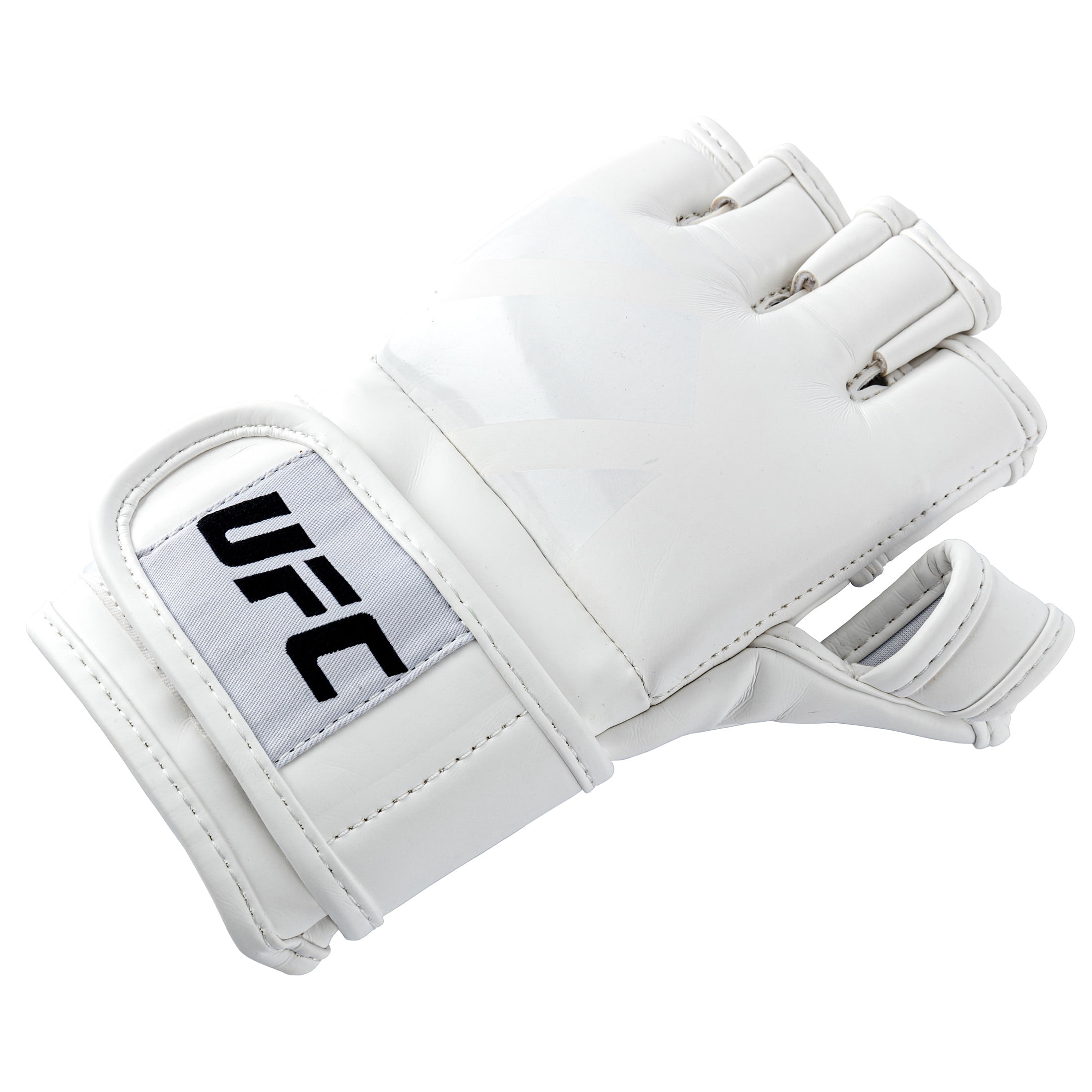 UFC Tonal MMA Training Gloves - Medium, White - Premium Performance, Pre-Curved Multi-Layered Foam Knuckle Protection, Durable Open-Palm Grappling & Striking Gear