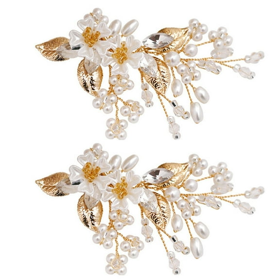 Hemoton  Wedding Shoe Accessories Buckle Sandals Sneakers Bride Woman White