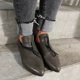 thumbnail image 5 of Zapatos casuales cómodos de vendaje con punta en punta para mujer Zapatos individuales de tacón bajo cómodos y sólidos Wmkox8yii FOPL1757, 5 of 6