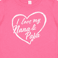 thumbnail image 4 of Inktastic I Love My Nana and Papa in White Chalk Heart Boys or Girls Baby T-Shirt, 4 of 5