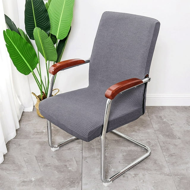 Computer Office Chair Covers Desk seat Cover Elastic Fabric Stretch Thick Comfortable Padded Removable Rotating Chair Slipcovers for Office Computer Chair (No Chairs)