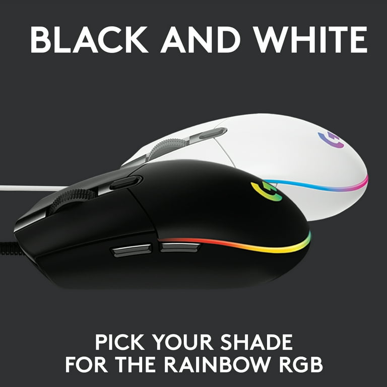Souris LOGITECH G203 LIGHTSYNC Gaming Mouse, blanche - 280705