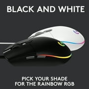 Logitech G203 Lightsync Mouse Home Rechargeable Optical USB Gaming Mice With Logitech G G203 LIGHTSYNC Wired Gaming MouseLogitech G, Black, 1 Pack