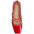 thumbnail image 4 of Journee Womens Gredah Double Buckle Mary Jane Dress Flats, Widths Available, 4 of 9