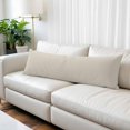 thumbnail image 3 of White Swan Body Pillow Cover 20x54, Farmhouse Solid Beige Color Modern Art Decorative Pillowcase with Zipper, Microfiber Pillow Protector, Soft Breathable Long Lumbar Pillowcases for Women, 3 of 9