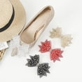 thumbnail image 5 of 8 Pcs Handmade Rhinestone Bow Shoes Decoration 4 Colors Polyester Crystal Bowknot Shoes Clips with 10Pcs Iron Blank Clips Glitter DIY, 5 of 7