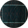thumbnail image 1 of Ahgly Company Indoor Round Persian Light Blue Traditional Area Rugs, 8' Round, 1 of 4