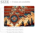 thumbnail image 2 of Small Washable Kitchen Rug, Aesthetic Western Pattern Design Indoor Door Mats for Entryway, Non Slip Area Rug Floor Carpet for Entrance Bathroom Bedroom, 2 of 7