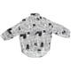 thumbnail image 4 of Women Fashion Newspaper Shirt Single-breasted Blouse Lapel Long-sleeved for Summer Spring (Black, Size XL), 4 of 4