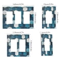 thumbnail image 2 of Yayeee Rocker Switch Wall Plate 3-Gang 6.5"x4.6" Home Decorative Outlet Cover, Dark Blue Hexagon Patterns, 2 of 6