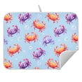 thumbnail image 5 of Ryvnso Crabs and Bubbles Dish Drying Mat for Kitchen Countertop 16x18 Small Dish Pad Drainer Rack Dish Sink Mats, 5 of 7