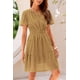 thumbnail image 5 of Vestido PRETTYGARDEN 2025 Verano Cuello en V Encaje Caqui M, 5 of 8