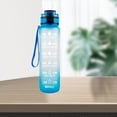 thumbnail image 1 of Botella deportiva reutilizable de agua de 1L para fitness Macarena Azul claro, 1 of 8