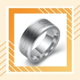 thumbnail image 2 of facefd Men Stainless Steel 8mm Ring Fish Hook Rings Fishing Band Loop Simple Style Fashion Accessory Jewelry Gifts for 12, 2 of 9