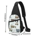 thumbnail image 2 of Wukai Tractor and Dumper Versatile Chest Bag with Adjustable Strap and Multiple Pockets for Daily Use, Outdoor Sports, Shopping, and Excursions, 2 of 6