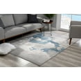 thumbnail image 3 of 8â€™ x 11â€™ Gray and Blue Abstract Clouds Area Rug, 3 of 5
