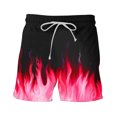 thumbnail image 6 of Midsumdr Mens Shorts 2025 Summer Fashion Flame Printing Hawaiian Beach Shorts Casual Loose Plus Size Outdoor Travel Shorts, 6 of 7