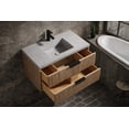 thumbnail image 5 of San Diego Floating Bathroom Vanity, Weathered Fir, Solid Wood, Mid Century Modern, 5 of 11