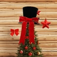 thumbnail image 4 of de de Navidad de moda con Bowknot sombrero redondo para mesa de vacaciones decoración del hogar ornamento, 4 of 8