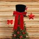 thumbnail image 4 of Elegante de de Navidad con Lazo Grande para Adornos de Decoración Navideña, 4 of 9