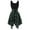 #100 Green, variant on BRDFRL Skater Dresses for Women,Summer Casual Lace-up Gingham Tank Dress High Waist Pleated Dress for School Girl Blue L