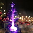 thumbnail image 6 of JoyMoreHome LED Fiber Optic Christmas Tree, Color Changing Holiday Tree Set with a Star, Tabletop Christmas Lighted Tree for Home Christmas Party Desktop Decoraiton, 6 of 9