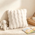 thumbnail image 5 of Dvumao Corduroy Pillow Cover 17.7x17.7 In Polyester for Sofa Couch Wave Faux Throw Pillow Cover, 5 of 7