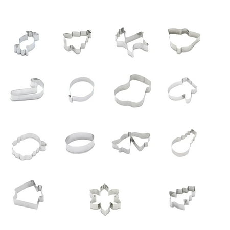 

Steel Cake Mould Frame Cookies Stainless 15pc Decorating Christmas Kitchen，Dining & Bar