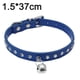 thumbnail image 2 of Gamuza elegante, deslumbrante, brillante y elegante, 3 filas de gemas de cristal brillantes para perros y gatos, 2 of 5